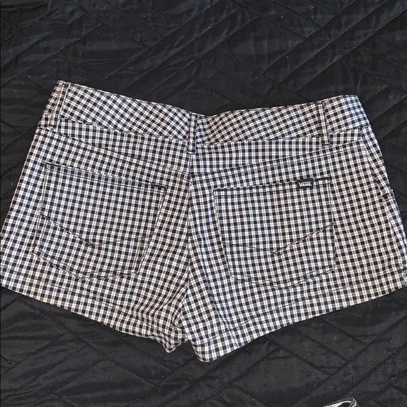 VANS Black & White Checkered Shorts - Picture 2 of 3